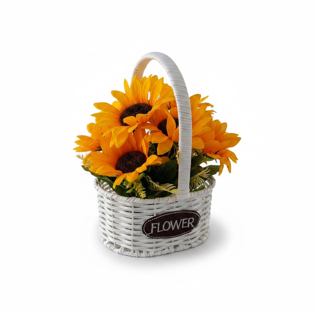 CESTA DE GIRASOLES : LUZ ETERNA