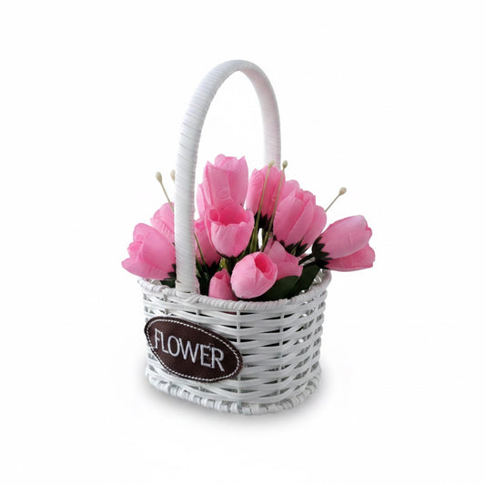 CESTA DE TULIPANES : DULCE ENCANTO